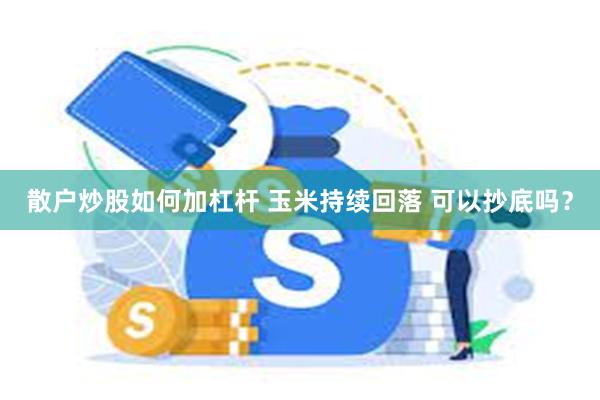 散户炒股如何加杠杆 玉米持续回落 可以抄底吗？