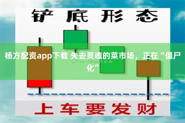 杨方配资app下载 失去灵魂的菜市场，正在“僵尸化”