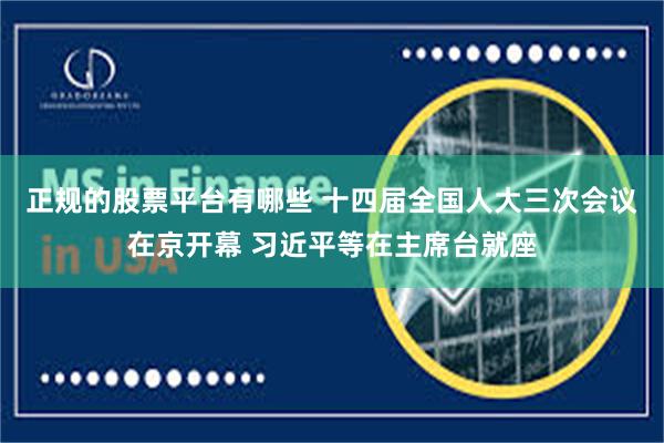 正规的股票平台有哪些 十四届全国人大三次会议在京开幕 习近平等在主席台就座